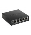 D-Link DGS-1005P commutateur réseau Non-géré L2 Gigabit Ethernet (10/100/1000) Connexion Ethernet, supportant l'alimentation