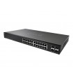 Cisco SG220-28MP Géré L2 Gigabit Ethernet (10/100/1000) Connexion Ethernet, supportant l'alimentation via ce port (PoE) 1U Noir