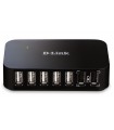 D-Link DUB-H7 USB 2.0 Type-B 480 Mbit/s Noir