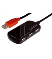 Lindy 4-Port USB 2.0 Hub 480 Mbit/s Noir