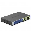 Netgear GS516PP Non-géré Gigabit Ethernet (10/100/1000) Connexion Ethernet, supportant l'alimentation via ce port (PoE) Bleu,